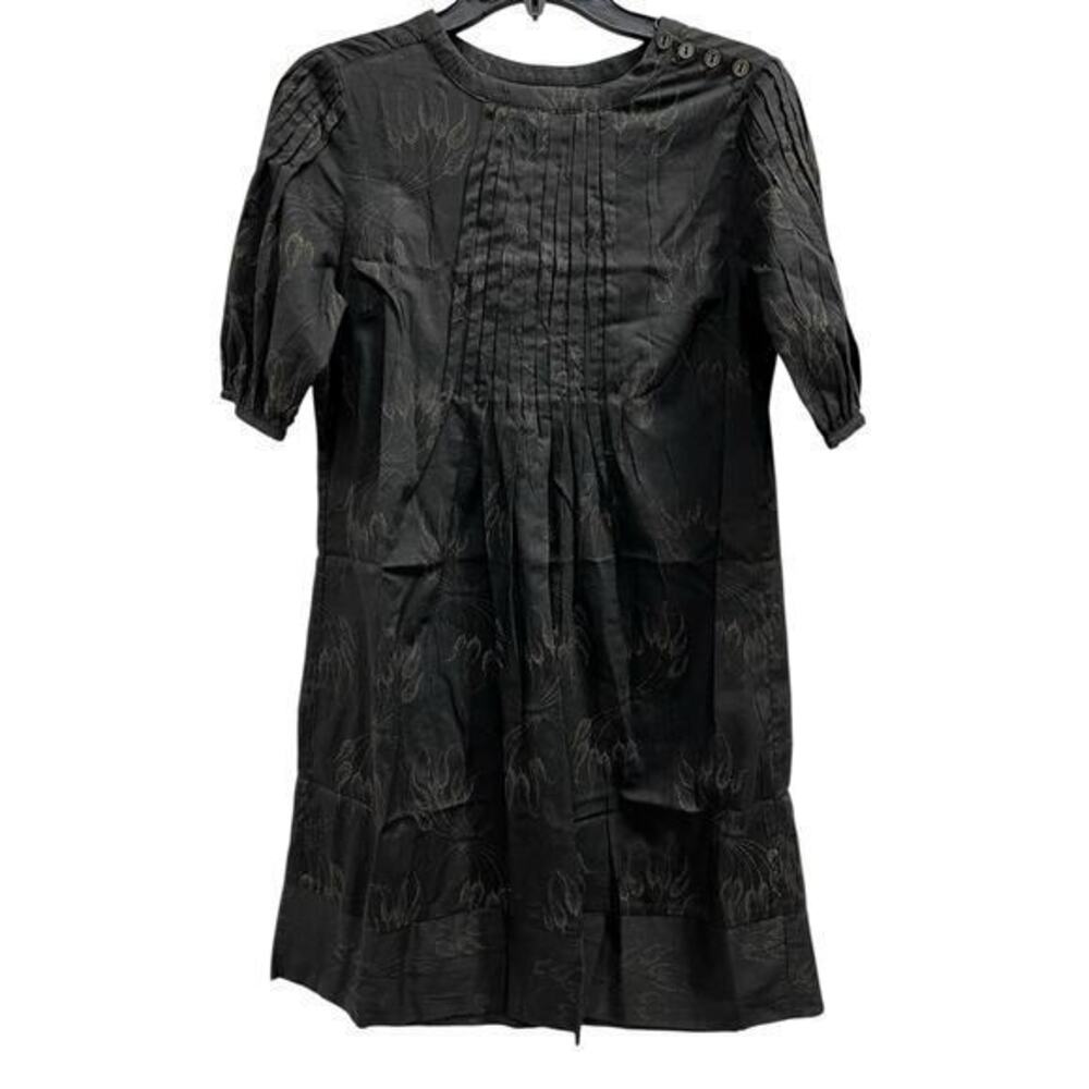 Ted Baker NWOT black gold paisley tunic short dress or long top size 1 sz M
